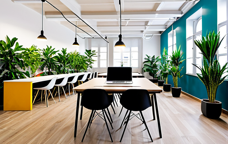 디지털 소통의 중요성과 현명한 활용 - Modern Co-working Space**

"A vibrant co-working space in Madrid, Spain, bustling with diverse profe...