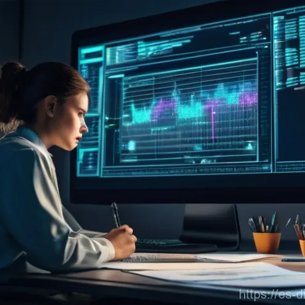 디지털 자산 관리의 기본 원칙 - **Digital Deluge: The Inventory Begins**
    A wide-angle shot of a frustrated yet determined adult ...