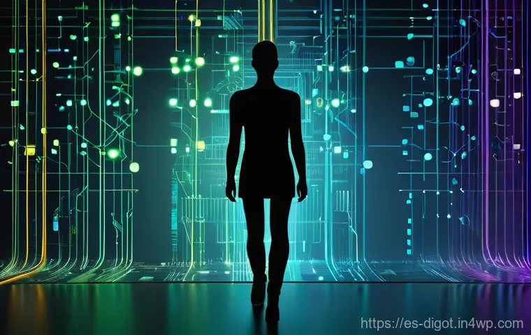 디지털 현명함을 통한 사회적 책임 의식 - **Prompt:** "A young, diverse individual, possibly a woman in her late 20s, with a focused and criti...