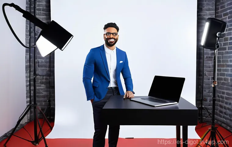 디지털 현명함을 위한 블로그 운영 전략 - **Modern SEO and Data Analysis:**
    "A focused and analytical digital marketer, wearing profession...