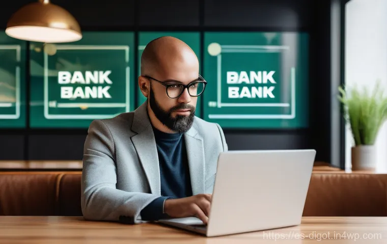 디지털 환경에서의 안전한 금융 거래 - **Digital Fortress: Device Protection and Updates**
    A focused young woman (20s-30s) wearing a co...